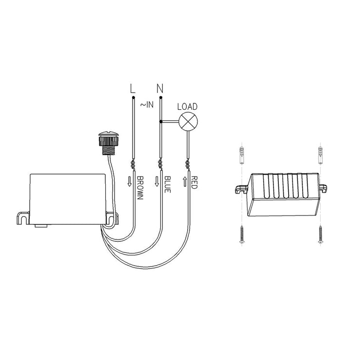 Maclean skumringsensor, med ekstern sonde, maks. 2300 W, MCE34