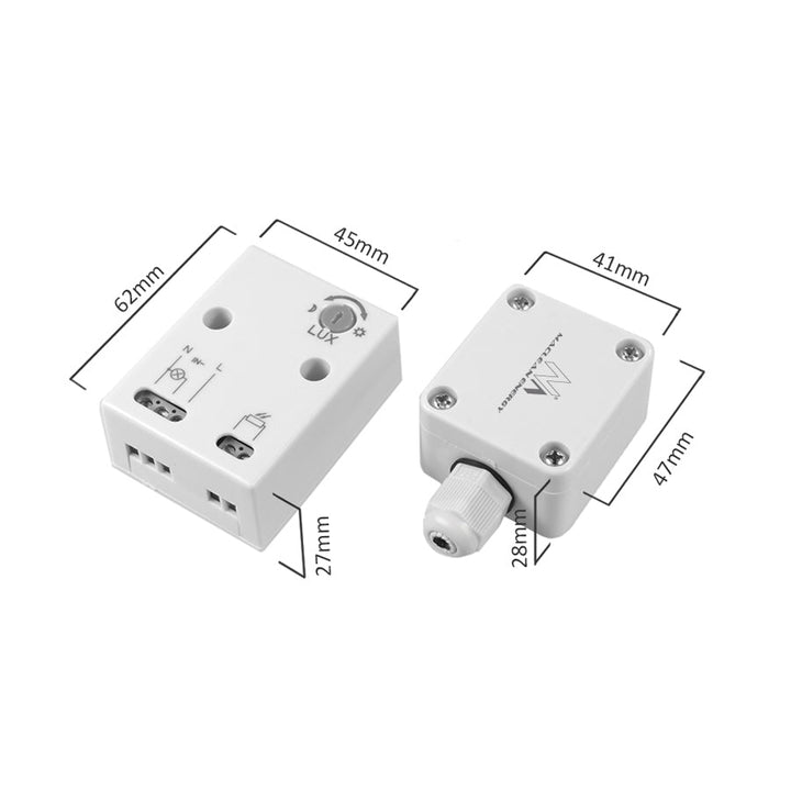 Maclean skumringsensor, med ekstern sonde, maks. 3450 W, MCE35