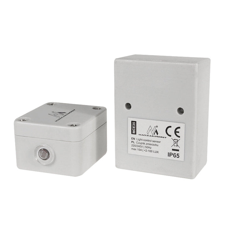 Maclean skumringsensor, med ekstern sonde, maks. 3450 W, MCE35