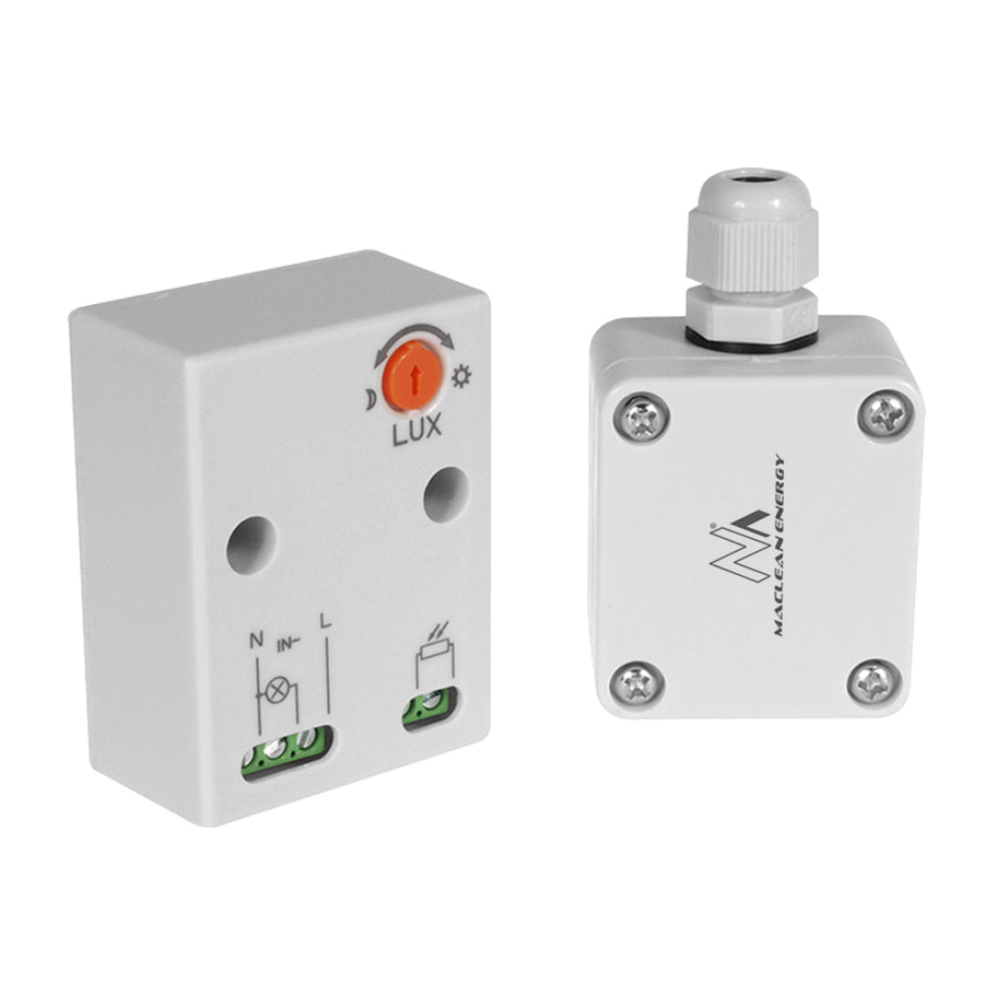 Maclean skumringsensor, med ekstern sonde, maks. 3450 W, MCE35