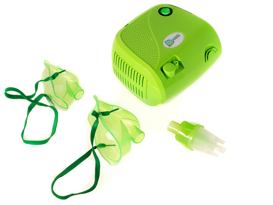 BR-CN116B Omnibus grøn inhalator – sæt, 2 masker, taske
