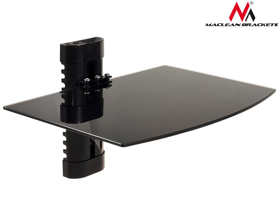 Maclean DVD-hyldeholder, enkelt, 8 kg, MC-663
