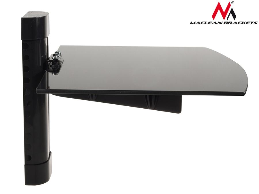 Maclean DVD-hyldeholder, enkelt, 8 kg, MC-663