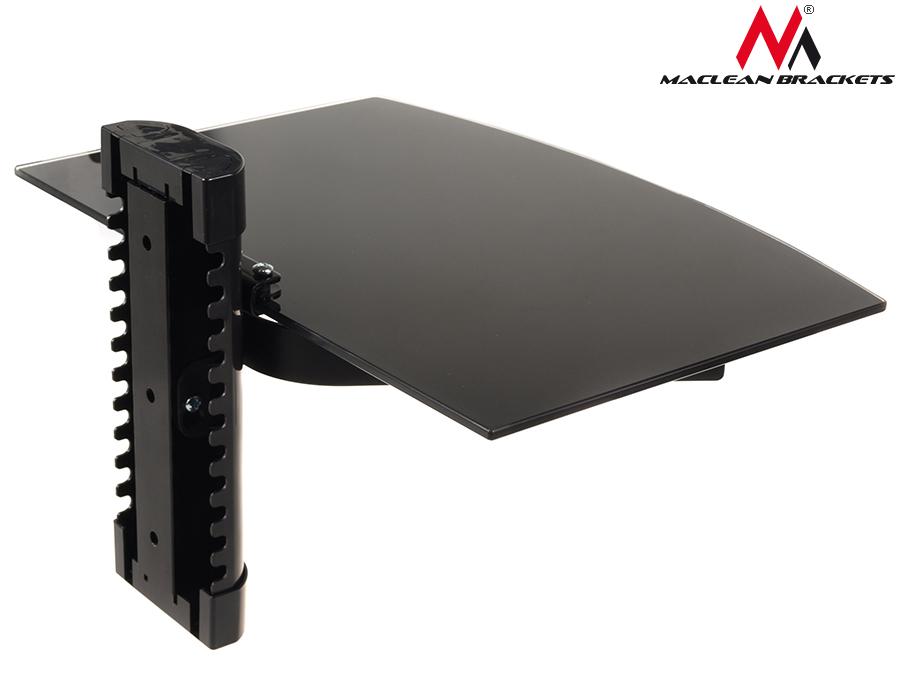Maclean DVD-hyldeholder, enkelt, 8 kg, MC-663