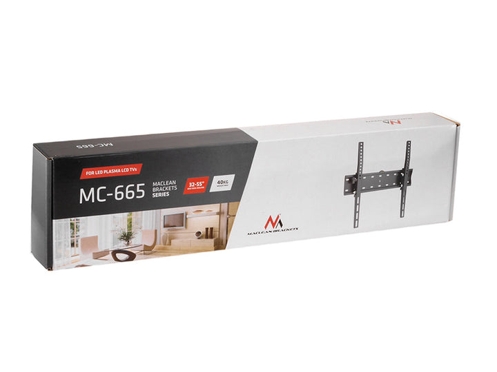 Maclean tv-beslag, maks. VESA 400x400, 32-75", op til 40 kg, sort, MC-665