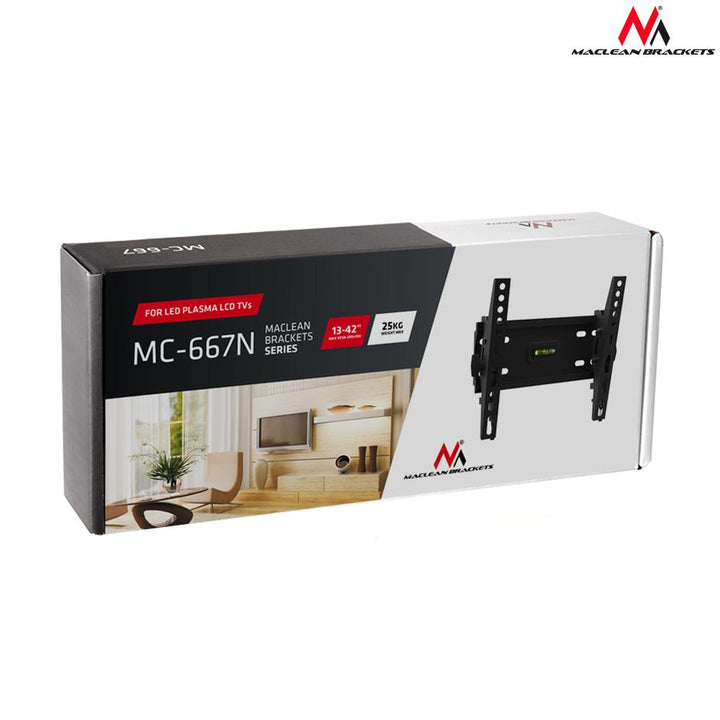 Maclean tv-holder, maks. VESA 200x200, 13-42", op til 25 kg, sort, MC-667N