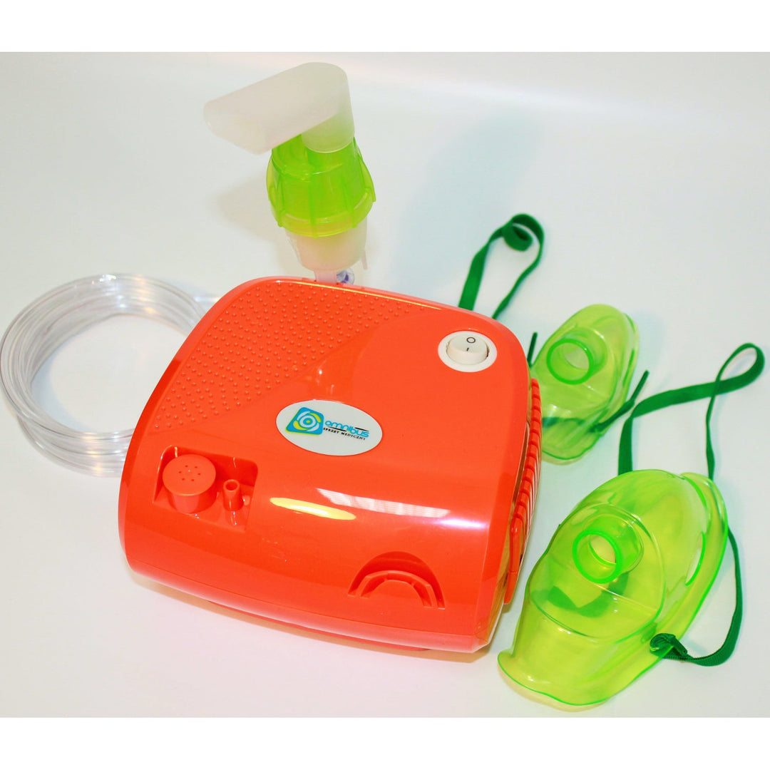 Omnibus inhalator, orange, kontinuerlig drift, 2 masker, ekstra filtre, BR-CN116B