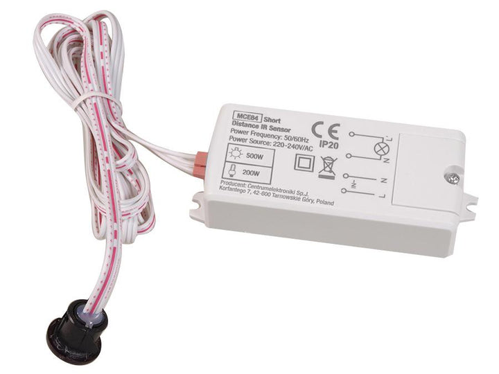 Maclean berøringsfri kontakt, infrarød, 220-240 V/AC, 50/60 Hz, 5 A, MCE84