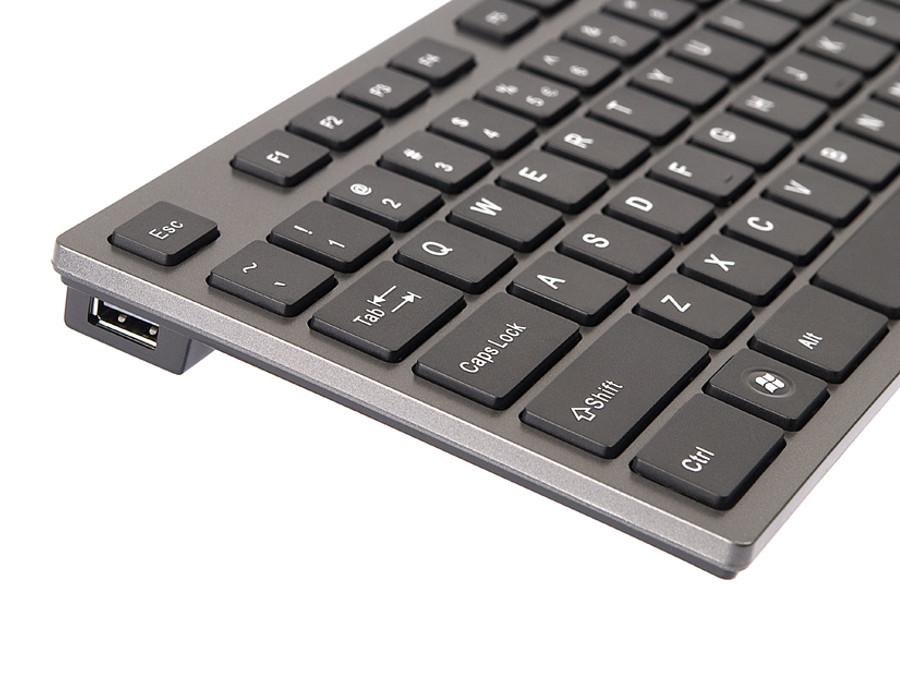 KV-300H Slim USB Hub USB-tastatur A4-Tech ultraflad