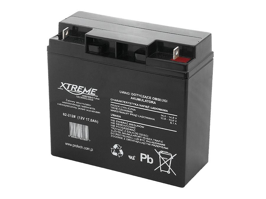 12V 17Ah Xtreme vedligeholdelsesfri AGM-gelbatteri