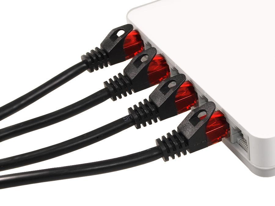 UTP cat6 patchkabel, stik-stik, 1 m, sort, Maclean MCTV-740