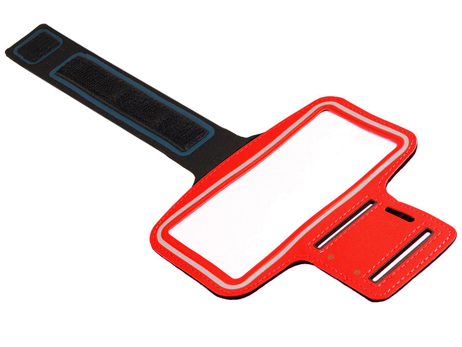 Rød armbåndsholder til telefon 4,8" Maclean MC-405 R