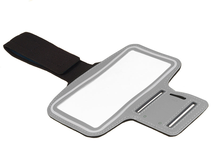 Maclean 4,8" sportarmbånd til mobiltelefon Armhylster Mobiltelefon Sportbeskyttelsespose Jogging Fitness-hylster (grå, 4,8")