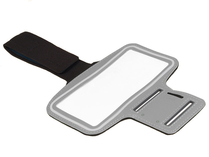 Maclean 4,8" sportarmbånd til mobiltelefon Armhylster Mobiltelefon Sportbeskyttelsespose Jogging Fitness-hylster (grå, 4,8")