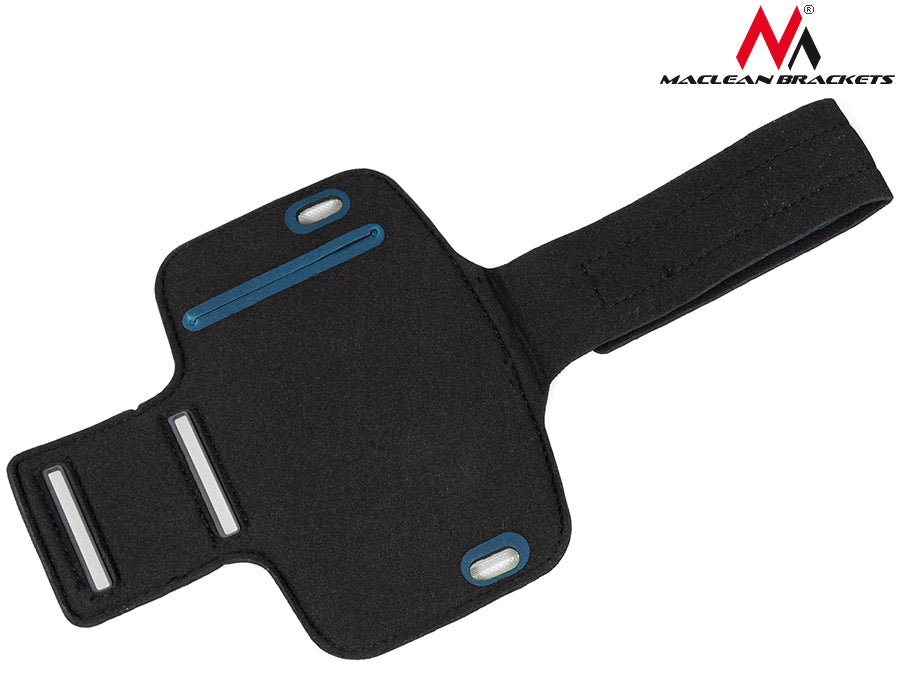 Maclean 4,8" sportarmbånd til mobiltelefon Armhylster Mobiltelefon Sportbeskyttelsespose Jogging Fitness-hylster (grå, 4,8")