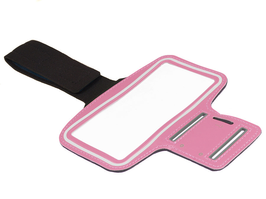 Armbånd til mobiltelefon, lyserød, 4,8" Maclean MC-405 P