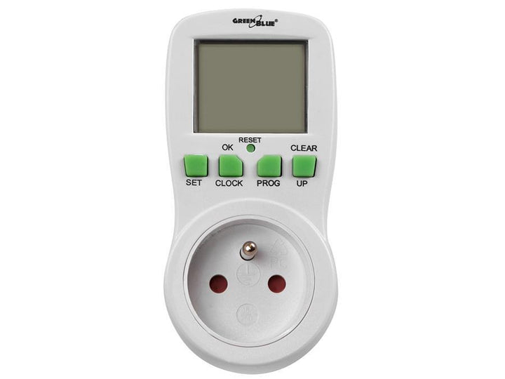 Tidsur - digital timer GreenBlue GB107 16 programmer maks. 240 programmer