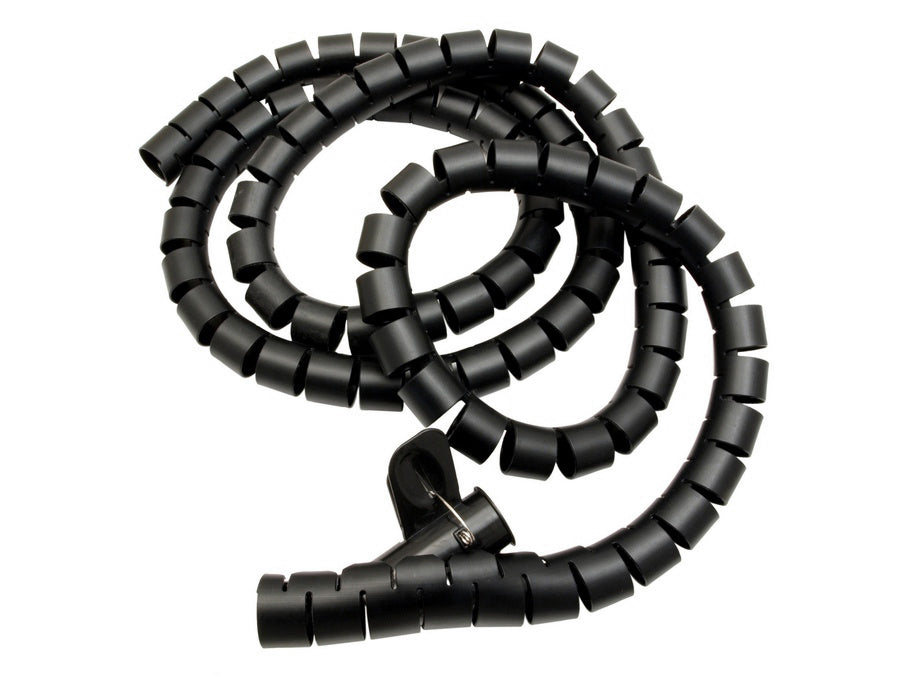 Maclean kabelholder/skærm, 25 mm x 2 m, sort, MCTV-676 B