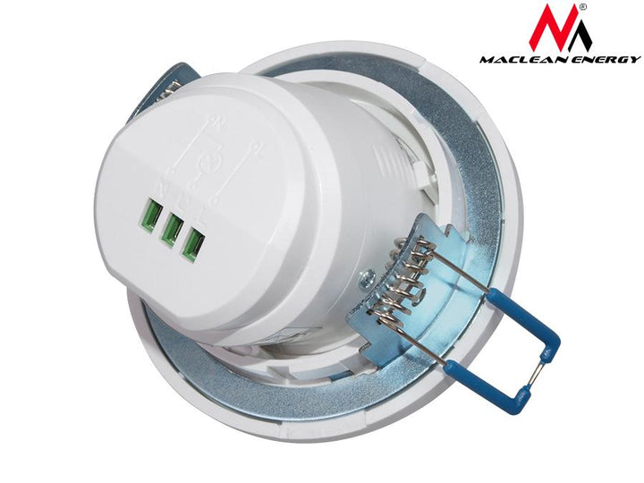 Maclean PIR-bevægelsessensor, infrarød, til indbygning, rækkevidde 6 m, 800 W/400 W, MCE130