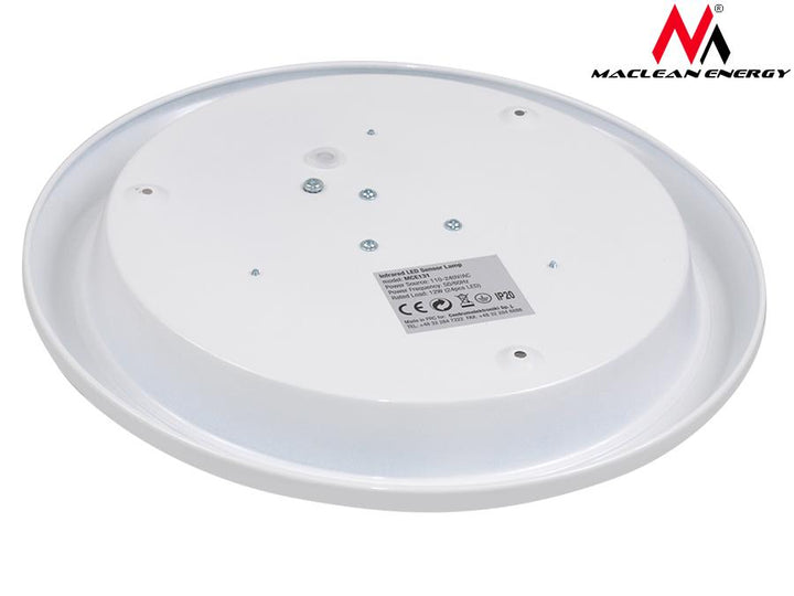 LED-loftslampe med bevægelsessensor Maclean, PIR-sensor, rækkevidde 6 m, 12 W, neutral hvid farve (4000 K), MCE131