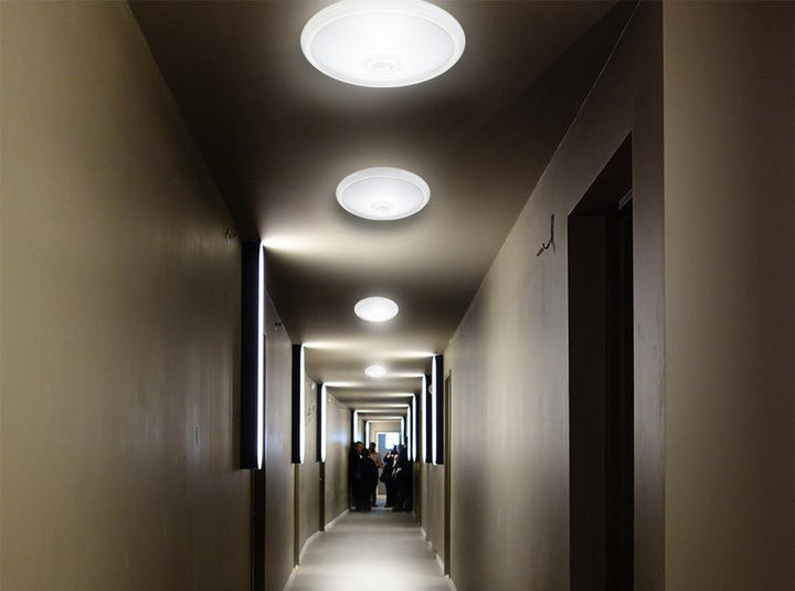 LED-loftslampe med bevægelsessensor Maclean, PIR-sensor, rækkevidde 6 m, 12 W, neutral hvid farve (4000 K), MCE131