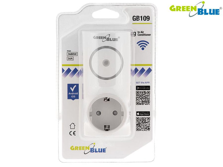 Fjernbetjening med Wi-Fi til Android og iOS til GreenBlue GB109 klimaanlæg, maks. 3680 W