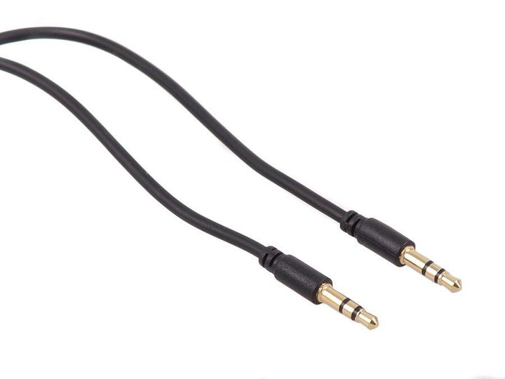 Maclean-kabel, Jack 3,5 mm, stik-stik, 1,5 m, sort, MCTV-815