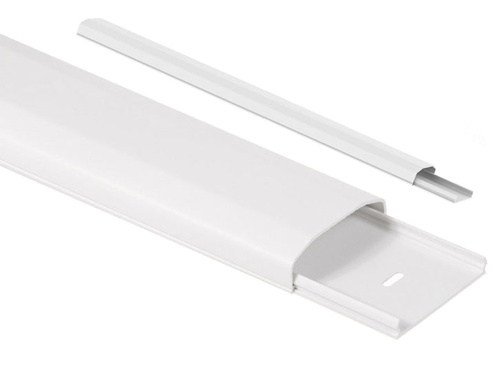 Maclean kabelafdækningsliste, system, plast 60x20x750mm, MC-695 W