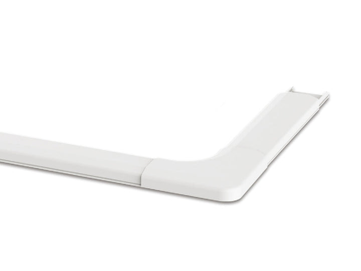 Maclean MC-697 hjørnekabelskinne W 127x127x21,5 mm plastiksystem