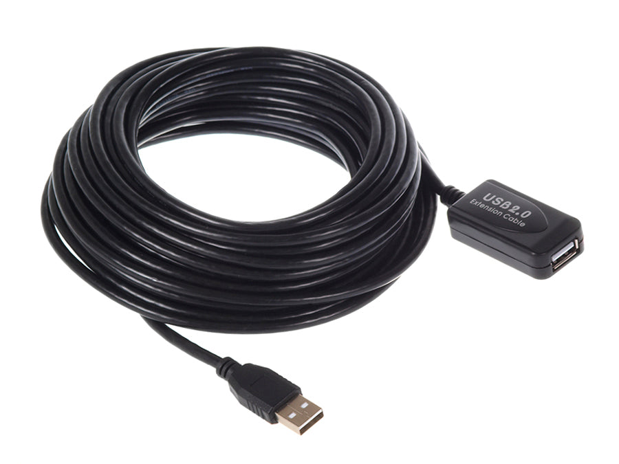 USB 2.0-forlængerkabel Maclean, aktiv, 10 m, MCTV-757