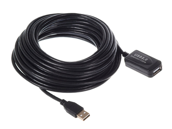 USB 2.0-forlængerkabel Maclean, aktiv, 10 m, MCTV-757