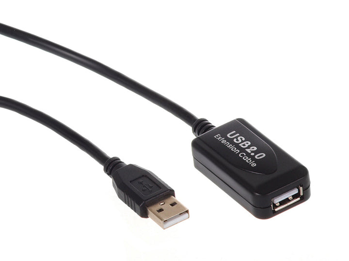 USB 2.0-forlængerkabel Maclean, aktiv, 10 m, MCTV-757