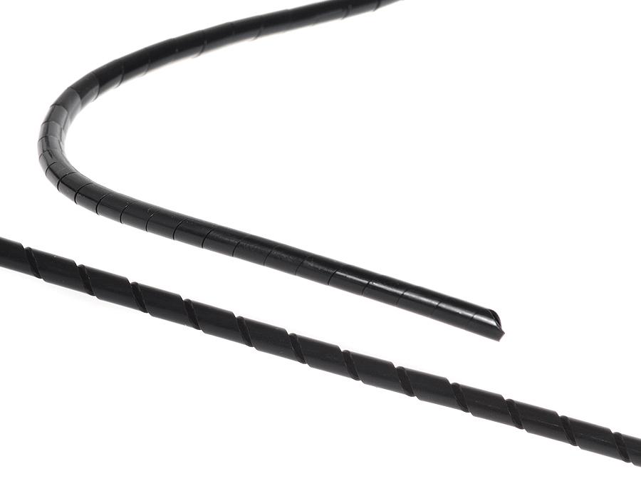 Maclean MCTV-684 B kabelafskærmning (5*6 mm) 3 m sort spiral