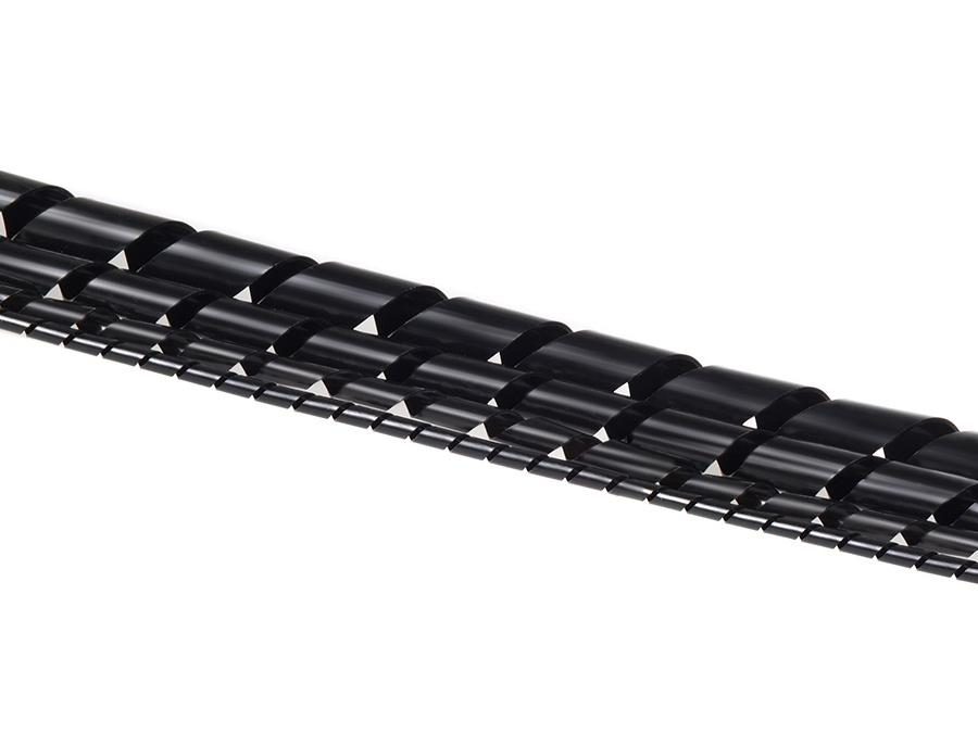 Maclean MCTV-684 B kabelafskærmning (5*6 mm) 3 m sort spiral