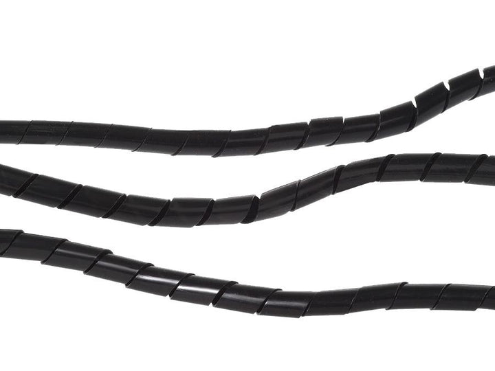 Maclean kabelafskærmning, (8,7*10 mm), 3 m, sort spiral, MCTV-685 B