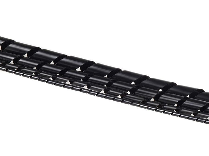 Maclean kabelafskærmning, (8,7*10 mm), 3 m, sort spiral, MCTV-685 B
