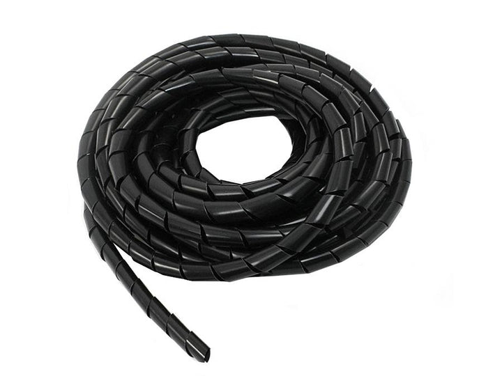 Maclean kabelafskærmning, (8,7*10 mm), 3 m, sort spiral, MCTV-685 B