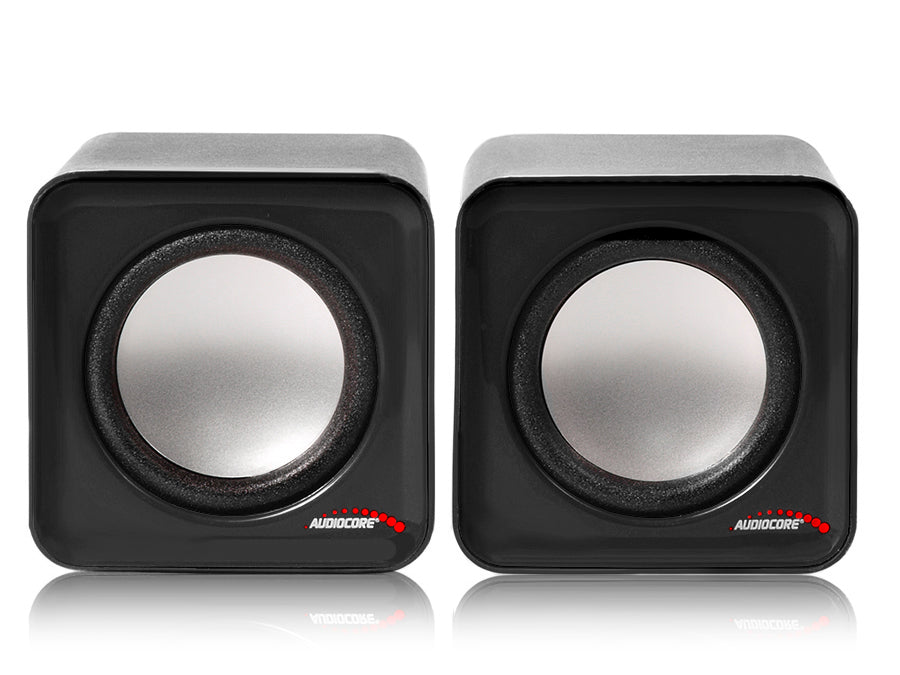 6W USB-computerspeakers Silver&Black Audiocore AC870 B