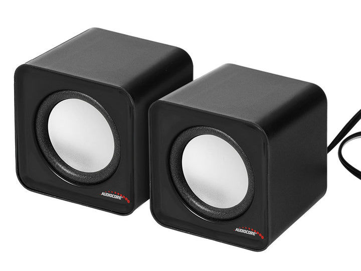 6W USB-computerspeakers Silver&Black Audiocore AC870 B