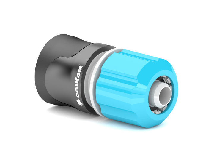 Hurtigkobling med stopmekanisme 3/4" Cellfast Ergo