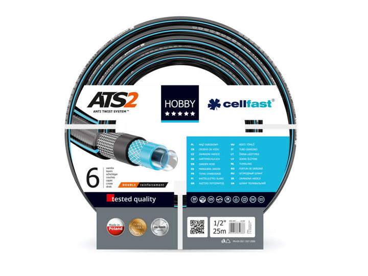 6-lags haveslange Cellfast Hobby ATS2 1/2" 25 m