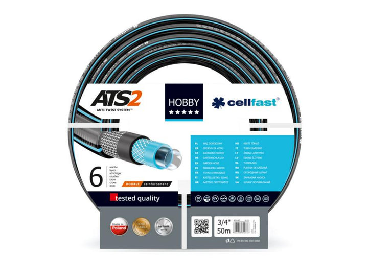 6-lags haveslange Cellfast Hobby ATS2 3/4" 50 m