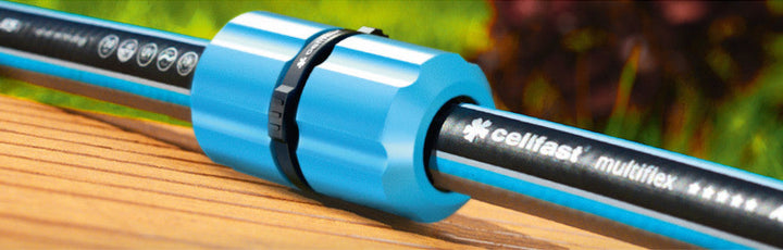 Reduktionsadapter 1/2"-3/4" til permanent sammenkobling af to slangeender med forskellige diametre Cellfast Ergo