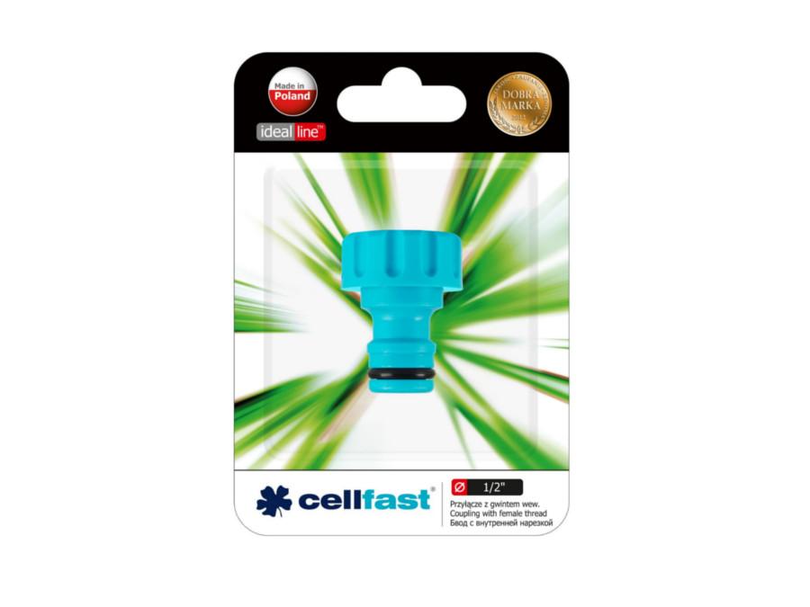 Tilslutning med indvendigt gevind 1/2" Cellfast Basic