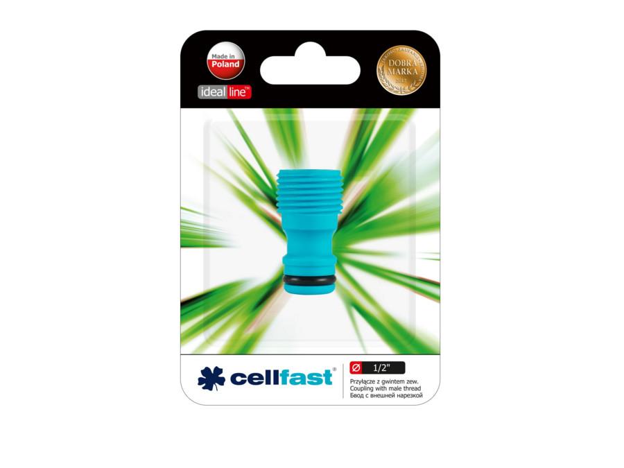 Tilslutning med 1/2" udvendigt gevind Cellfast Ideal Line