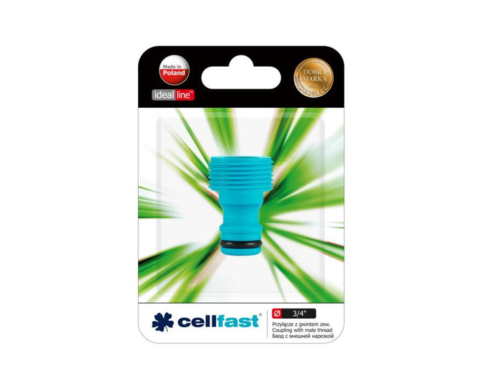 Tilslutning med 3/4" udvendigt gevind Cellfast Ideal Line