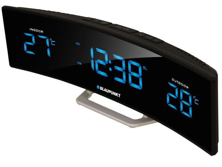 FM PLL radio-vækkeur med indendørs/udendørs temperatur Blaupunkt CR12BK