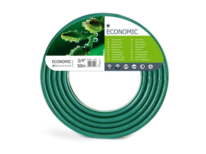 Cellfast haveslange, 3-lags, krydsflettet polyester, 3/4" 50 m, Economic