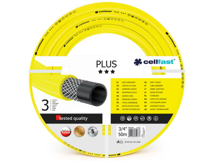 Robust 3-lags haveslange Cellfast Plus 3/4" 50 m