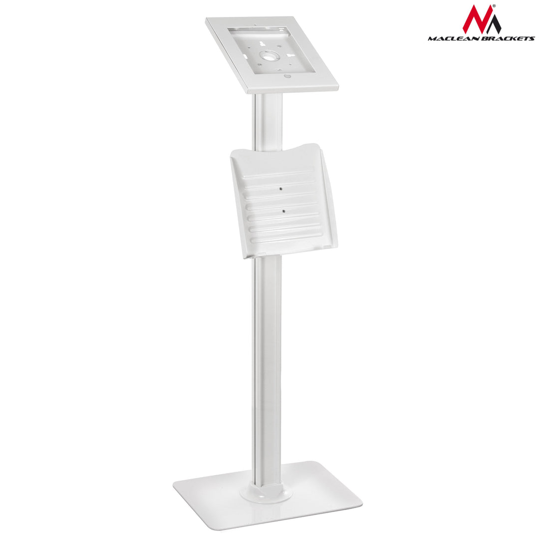 Maclean reklamestativ til tablet, gulvmodel med lås, 9,7"/10,2" iPad, 10,5" iPad Air/iPad Pro, 10,1" Samsung Galaxy Tab A (2019), MC-724